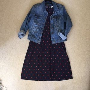 Target A New Day Sheath Dress XL Navy/Red.